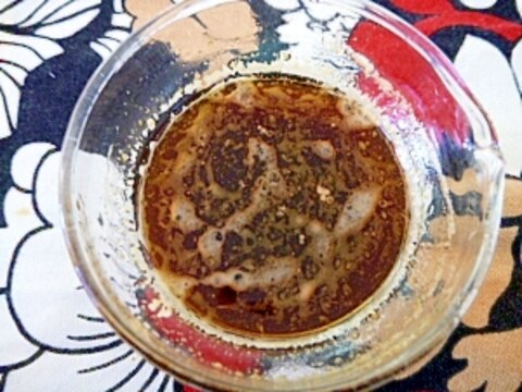 マグロ漬け(和風ユッケ)のタレ